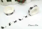 Japan Washi Tape - Black Cats 15mmx10m MT462