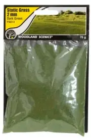 Woodland Scenics Static Grass Dark Green 2mm # FS613