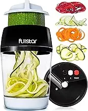 Vegetable Spiralizer Vegetable Slicer - 3 in 1 Zucchini Spaghetti Maker Zoodle Maker - Veggie Spiralizer Adjustable Handheld Spiralizer - Zucchini Noodle Maker Zucchini Spiralizer with Container