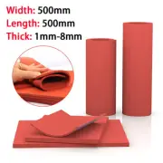 Silicone Foam/Sponge Sheet 1mm-8mm Thick Red Seal Gaskets High Temp Mat Panel