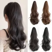 Female About 50cm Long Ponytail Wig Internet Celebrity Long Curly Hair Natural