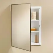 Jensen 468BC Styleline Framed Medicine Cabinet with Mirror Door and 2 Shelves