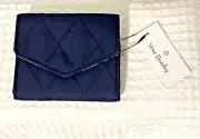VERA BRADLEY Ultralight RFID MINI TRI-FOLD WALLET in the Scroll Navy*gift idea *