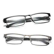 Mens DESIGNER READING GLASSES Gun Metal Readers +1.0 +1.5 +2 +2.5 +3 +3.5 +4.0