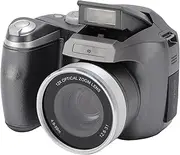 4K 60MP DSLR Camera, 12X Optical Zoom & LED Flash Retro Digital Camera, 2.88" LCD Screen & 1250mAh Long Battery for Travel Photography (Silver)