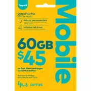 AUSTRALIAN OPTUS $45 PREPAID MULTIFIT SIM CARD KIT 3G 4G GSM STANDARD NANO MICRO