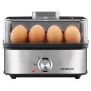 Kambrook Electric Egg Cooker - Soft Hard Boiled Egg Poacher Steaming Trays - Egg Making Machine