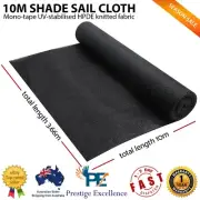 Outdoor Canopy Shade Sail Cloth 90% Shade Block Garden Plants Fence Cover Black