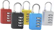 VALICLUD 5pcs 4 Luggage Lock 4 Digits Padlock Suitcase Padlocks Lock for Luggage Combination Lock Outdoor Locker Dial Number Lock Padlock Number Lock Locks with Code Luggage Padlock
