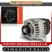 Alternator for Fiat 500 2012-2013 L4 1.4L 105Amp 12V Clockwise 5-Groove Pulley (for: Fiat)