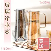 在飛比找momo購物網優惠-【Incare】北歐風耐冷熱玻璃冷水壺1800ml(兩款任選