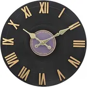Wall Clock Wall Clocks Silent Non- Indoor Outdoor Wall Clocks Waterproof 14 Inch for Patio Large Waterproof Outside Clock, Battery Operated Quality Quartz Round Clock Wall Decorative