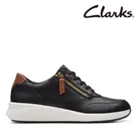 在飛比找PChome24h購物優惠-【Clarks】女款Un Rio Zip 微尖頭金屬側拉鏈休