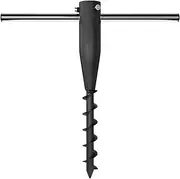 DAKEPOLE Patio Ground Beach Sand Umbrella Anchor,Rust Free Outdoor Beach Sand Umbrella Base with Ground Anchor Screw for Sun Protection, Shade,Universal Fits Flag Pole Umbrella Holder Stand