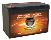 VMAX MR127 for Sea Ray power boat & trolling motor marine deep cycle battery