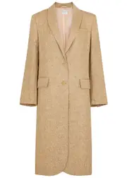 Forte_forte Herringbone Metallic Linen-blend Coat - Light Brown - 3 (UK 12 / M) 3 (UK 12 / M)