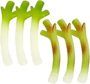 QUMIIRITY 6pcs Artificial Green Onions Simulation Scallions for Kitchen Decoration Photo Props and Vegetable Store Displays for Home Decor and Centerpieces