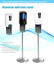 Automatic Gel Dispenser, 1200ml soap dispenser Stand, Touchless, Drip Catcher