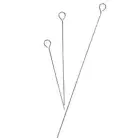 10pcs Stainless Steel Barbeque Needles Skewers Kitchen Utensils Round Meat Go Su