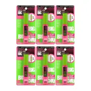 6x Maybelline Great Lash Big Mascara 10ml 130 Blackest Black