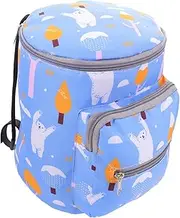 ORFOFE Nappy Bag Fashion Print Pattern Strong Binding Rope Smooth Zipper Mother Essentials Bag for Portable Storage