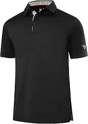 [Boyzn] Men's Polo Shirt Moisture Transferring & Quick Drying Sports Short Sleeve Golf T Shirt