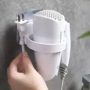 Hair Dryer Straightener Holder Wall Mounted Shelf With Strong Back Glue For Bath