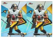Lot (2) 2023 Topps Composite Finest Hines Ward Refractor #229 Steelers