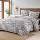NEW Horimote Home 100% Cotton Quilt Bedsheet with Floral Pattern - King Size