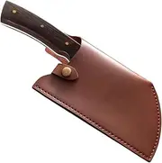 Leather Sheath for Meat Cleaver,Faux Leather Chopper Guard Meat Cleaver Covers | Reusable Waterproof Protective Sleeve for Chopping, Outdoor Camping Cleavers