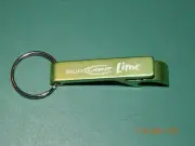 BUD LIGHT LIME BUDWEISER BREWERY KEY CHAIN BOTTLE OPENER 3" LONG METAL NEW