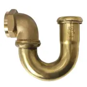 A402LA-RAW 1-1/2" Brass LA Code P-Trap, Unfinished