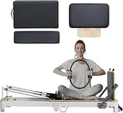 Aluminum Pilates Reformer Machine, Multifunctional Folding Pilates Core Trainer Exercise Equipment for Home