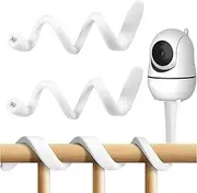 CHENNAN Pack of 2 Baby Monitor Camera Mount Holder, Flexible Camera Holder Universal, Camera Holder for Flexible Security Camera, 1/4 Screw Connection, Compatible with Most Baby Monitors (White)