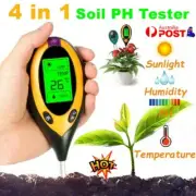 4 in 1 Soil PH Tester Moisture Sunlight Light Test Meter for Garden Plant LawZV
