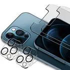 [Full Glue 4PACK] For iPhone 12/13 Pro Max Glass Screen Protector + Lens Cover