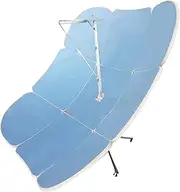 Concentrating Solar Cooker 2500W 1.8m Diameter Parabolic Solar Cooker, Outdoor Magnesia Solar Oven Stove, DIY Solar Concentrator for Camping BBQ Cooking Food Heating