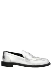 [J.W. Anderson] J. W. Anderson-Logo Mocassini Silver-Uomo 44IT