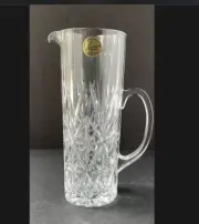 Crystal Chantilly Pitcher & Glasses, Cristal D’arques Pitcher 7”, Glass 4”.
