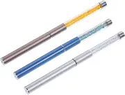 SAFIGLE 3Pcs Nail Art Brush Professional Nail Gel Brush Pen Includes Flat and Angled Tips for Versatile Manicure Techniques