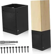 Heavy Duty Post Protector Mailbox Fence Post Metal Sleeve Adjustable Outdoor Protection Kit