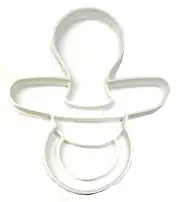 PACIFIER SOOTHER BINKY TEETHER RUBBER SILICONE BABY COOKIE CUTTER USA PR2463