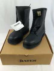 Bates Army Navy Steel Toe Black Safety Boots 8” E01950A Mens 10W Cage 9U907