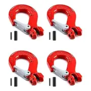 Clevis Hook with , 4 Pack, 5/16Inch, 2470 Lbs Load Limit, Grade 80 Drop2531