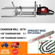 36” Chainsaw Mill+28" Bar + 1 Chain for Baumr-Ag Sx72 Sx76 72cc 76cc Chainsaw