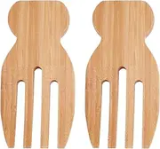 [ETUCYNG] Salad Serving Utensils - Wood Salad Serving Claw, Salad Hands, Wood Salad Server Utensils, Perfect for Tossing and Mixing Salad, Pasta and More