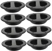 PHENOFICE 8pcs Speaker Handle Speaker Cabinet Handles Audio Fittings Speaker Attachment Record Player Speakers Recessed Speaker Pull Audio Speaker Accessories Horn Speaker Plastic Black
