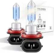 Sinoparcel H11 Halogen Low Beam Headlight or Fog Light Bulb,150% More Brightness Replacement for Standard 55W Bulb,Pack of 2