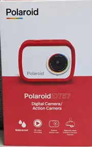 Polaroid - Go Cam 12.1-Megapixel Waterproof Action Digital Camera - Red
