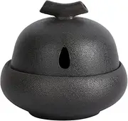 LKLKO Ceramic Garlic Keeper with Lid, Durable Garlic Holder, Keeps Garlic Cloves Fresh, Garlic Jar for Countertop or Pantry Storage